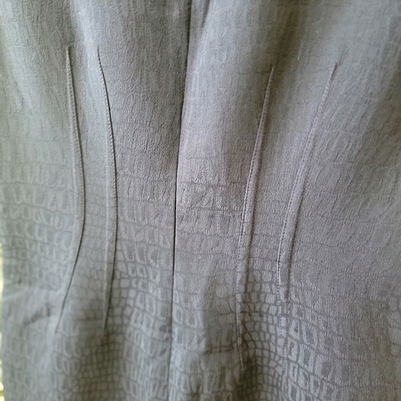 Tahari Shift Dress - Navy Blue - No Size - Measurements Listed - Picture 5 of 8